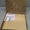 potricher 12 x 12 Inch DIY Scrapbook Album 40 Pages Hardcover Kraft Paper Scrap Book Photo Albums Memory Book for Wedding and Anniversary Family (Yellow, 12 Inch)