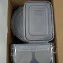 JSCARES 40 PCS Food Storage Containers with Lids Airtight (20 Lids &20 Containers) - Leakproof Meal-Prep Containers for Kitchen Storage Reusable Plastic Microwave/Dishwasher Safe with Labels & Pen