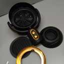 PuffHide Purifer FAN& Smoke Away Purifier Fan Portable Black Gold Adjustable Angle Puff-Hide PurifierFan,Tabletop SmokePurifier Filters for RemovesOdor(Plug-ln)