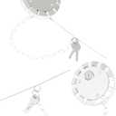 Locking Fuel Cap (2PCS), Compatible with Kenworth Peterbilt Freightliner Western Star, 3 1/2 Course Thread, 5.5 TPI Vented, Semi Truck Diesel Fuel Tank Locking Gas Cap | Replaces# 572.1036 SNV431089