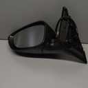 Left Driver side Mirror Fits 2018-2022 Honda Accord With Power Glass, Heated, Blind Spot Detection,Turn Signal and Manual Folding Match to Crystal Black Pearl Replace HO1320330 8Pins