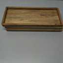 NIRMAN Acacia Wood Rectangular Wooden Platters for Home Decor, Food, Vegetables, Fruit, Charcuterie, Appetizer Serving Tray (13" x 5.5" x 0.75") (Set of 3)