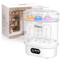 Baby Bottle Sanitizer and Dryer, 4-in-1 Fast Electric Sanitizing & Drying Machine, BPA-Free Food-Grade Material, Fits 6 Bottles/Pacifiers/Teethers, One-Touch Operation for New Parents
