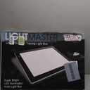 U.S. Art Supply Lightmaster 17"x24" (A2) LED Lightbox Board - 32.5" Diagonal, Ultra-Thin, Dimmable Light Pad - Measuring Grid & Protractor Included - 110V, Flicker-Free, Portable, 50,000 Hour LEDs