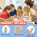 Jetec 50 Sets Back to School Ballpoint Pens Click Retractable Gift Prizes Include 50 Ballpoint Pens 50 Cards 50 Bags 50 Ties for Party Favors Office Teacher School Exchange