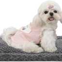 Washable Dog Bed Mat Pet Crate Pad Soft Fluffy Pet Kennel Beds Dog Sleeping Mattress for Large Jumbo Medium Small Dogs, 21 x 13 Inch, Gray (Grey)