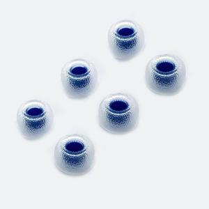 TANGZU Tang Sancai Wide Bore Eartips, Silicone in-Ear Monitor Ear Plugs for in-Ear Earphone, Replacement Earbuds Tips, IEM Eartips, Blue, L, 3 Pairs