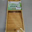 guiogc Bamboo Silverware Drawer Organizer, Kitchen Cutlery Tray,Utensil Holder for Spoons, Forks, Knives in Kitchen