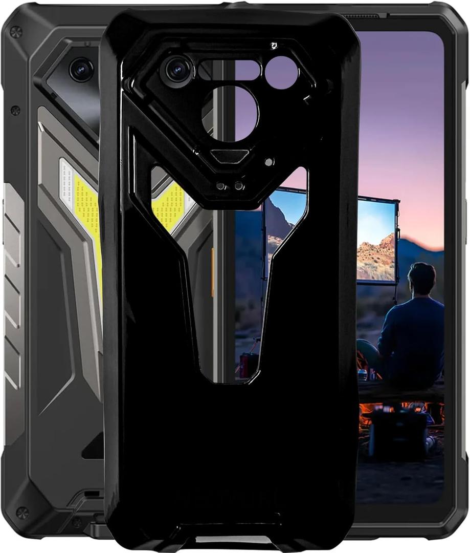 Cover for Ulefone Armor 34/Ulefone Armor 34 Pro Case, [6.95"]Shockproof Bumper Protection Shell Black