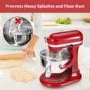 Removable Pouring Shield Splash Guard for KitchenAid 5.5-7 Quart Bowl-Lift Stand Mixers