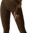 Workout Sets for Women 3 Piece High Waisted Seamless Leggings Crop Top Jacket Gym Yoga Outfit Stretchy Sports Bra Sets (Medium, Brown)