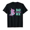 Dad Dinosaur Family Matching Birthday Girls Party Daughter T-Shirt Large