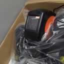 Under Desk Elliptical Machine, Electric Elliptical Leg Exerciser for Seniors with 12 Adjustable, Portable Quiet Elliptical Exercise Machine, Seated Pedal Exerciser with Remote Control (Orange)