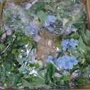 [Lighted & Timer] 24" Spring Summer Wreaths for Front Door Blue Hydrangea Wreath with Lights Butterfly Rose Daisies Artificial Floral Wreath for Home Wall Window Farmhouse Wedding Indoor Outdoor Decor