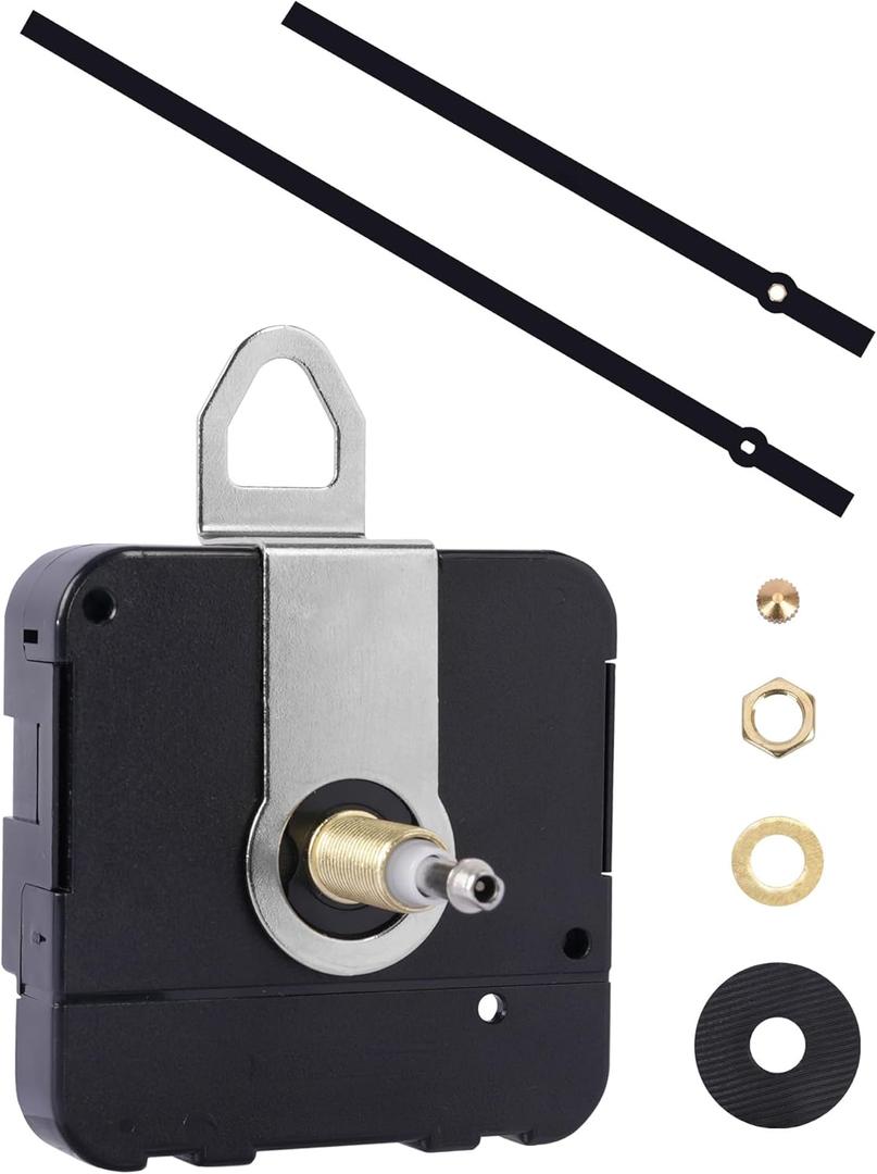 High-Torque Clock Mechanism Kit DIY Large Wall Clock Repair & Replacement Suitable for 20" to 24" Clocks Extra-Long Shaft Motor with 10-Inch Hands Battery Operated