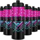 12 Pcs Baseball Drip Ice Cream Water Bottle Bulk Birthday Party Reusable Sports Bottle 20 oz Baseball Accessories Gifts School Sports