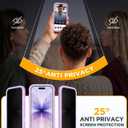 Miracase Magnetic for iPhone 17 Case with Privacy Screen Protector [Compatible with MagSafe],Full Camera Protection and Full Body Shockproof Bumper 17 Phone Cover 6.3", Taro Purple