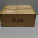 SNSLXH 5 Pack Stackable Closet Storage Basket, Multifunctional & Foldable Closet Organizer for Bathroom Kitchen Laundry Room Wardrobe Storage, Space-Saving Clothes Storage Drawer Organizer, White