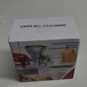 All Metal Grain Mill Attachment for KitchenAid Stand Mixer with 12 Grind Level Flour Mill, Grain Mill Attachment Fit for Grinding Wheat, Corn, Oats, Buckwheat,Millet and Other Cereals