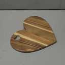 Patelai Heart Shaped Cutting Board Valentine's Day Gifts Acacia Wood Bread Cheese Serving Platter Serving Charcuterie Board for Meat Cheese and Vegetables Women Gifts(Heart Hole Style)