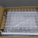 YKLSLH Over Sink Dish Drying Rack, Expandable Large Drying Rack, Suitable for Most Sinks (24.8"-35.4"), Adjustable Metal Rack, Space Saving, White