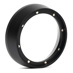 51mm Espresso Dosing Funnel with Magnetic | Compatible with CASABREWS 51mm Portafilter | Sits On the Outside of the Portafilter | Black