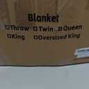 Waffle Knit Throw Blanket, Ultra Soft Lightweight & Breathable All-Season Blankets for Queen/King Size Bed, Waffle Weave Blanket for Home Decor, Office, Couch & Gift Giving (90x108 Inch)