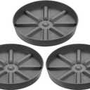 PATIKIL Plant Pot Saucers 10.5 Inch, 3 Pack Plastic Round Plant Pot Thicker Flower Drip Tray for Indoor Outdoor, Gray