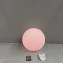 LED Ball Light, 6-inch Glowing Orb Light, Rechargeable Globe Lamp, Dimmable Mood Light W/Remote, Waterproof Ambient Lighting Lamp for Desk Bedroom Bathroom Patio