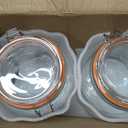 kitchentoolz 64 oz Mason Jars Wide Mouth with Airtight Lids Set of 2 Half Gallon Glass Jar with Lid Large Mason Jars with Lids for Kitchen Pantry, Storage, and Canning, Pack of 2