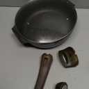 SENSARTE Nonstick Frying Pan Skillet with Lid, 10.5 Inch Deep Frying Pan, 3.8 Qt Non Stick Saute Pan with Cover, Induction Pan, Healthy Non Toxic Cooking Pan with Helper Handle, PFOA PFOS Free (Classic Black)