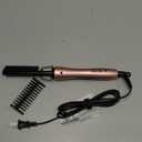 Terviiix Electric Hot Comb for Lace Front Wigs, Pressing Combs for Black Women Hair, Anti-Scald Straightening Comb with Keratin & Argan Oil Infused Teeth, Temperatures Adjustable, 60 Min Auto Shut Off (Rose Gold)