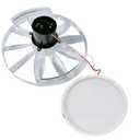 RV Vent Motor Replacement Kit  12 Fan Blade, 1200 CFM Motor Assembly with Screen, Quiet RV Roof Vent Repair Kit
