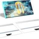 2PCS Set 22.08x16.57x0.16in（Each Piece） Clear Tempered Glass Canopy
