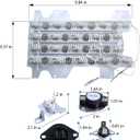 DVE45R6300W/A3 DVE54M8750V/A3 DV45K7600EW/A3 DVE54M8750W/A3 DVE45R6300V/A3 DVE52M8650V/A3 Dryer Heating Element Kit for Samsung DVE52M7750V/A3 DV45H6300EG/A3 DV45K6200EW/A3 DV48J7770EP/A2