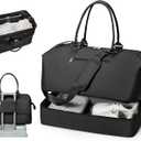 Travel Duffel Weekender Bag Women Tote Carry On Bags With Shoe Compartment, X-Large