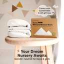 2-pk Waterproof Bassinet Sheets Girls, Boys, Cotton - 33x17 Universal Bassinet Mattress Pad Protector Cover, Compatible with Graco,Baby Delight,Chicco,Halo Bassinest Swivel Sleeper Fitted (Soft White)