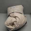 Cupocupa Beige Comforter Set  Twin XL Ruffle Farmhouse Bedding Set  Shabby Chic Fluffy Comforter for All Seasons  Includes Comforter & 1 Pillow Sham (Beige, Twin XL/Twin)