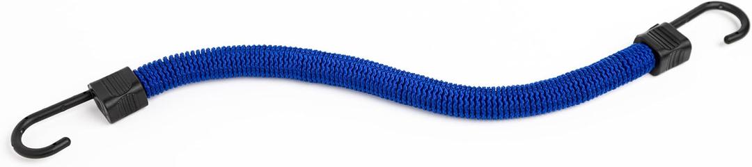 Bungee Cord - SuperBungee Cord 12-inch (18" incl Hooks) Stretches to 6ft with Steel-Core Non-Scratch Hooks