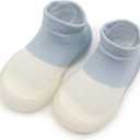 Baby Girls Boys First Walking Shoes Non Slip Soft Sole Sneakers Toddler Infant Sock Shoes Slipper socks (12-18 Months Toddler, Blue)