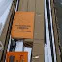 Signature Design by Ashley Loyaska Casual Sofa Table with Marble Top, Brown & White (Two Tone)