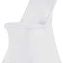 HAINARverS Folding Chair Covers for Wedding, 10pcs Stretch Spandex Washable Fabric Chair Cover, Decoration Chair Cover for Wedding, Party, Banquet, Birthday, Conference, Event(White, 10 PCS)