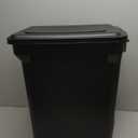 IRIS USA Airtight Dog Food Storage Container, WeatherPro, Up to 40 lbs, Removable Wheels, for Dog Cat Bird and Other Pet Food Storage Bin, Keep Fresh, Translucent Body, Made in USA, Smoke/Black