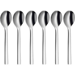 WMF Nuova Set of 6 Coffee Spoons 11 cm Cromargan Polished Stainless Steel Dishwasher Safe