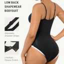 FeelinGirl Shapewear Bodysuit Tummy Control Body Shaper for Women Seamless Waist Snatching Shaper (Black, XXL)