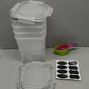 Storeganize Flour Sugar Storage Containers (5.3L/4pk) Great Rice Canisters Sets For The Kitchen pantry, Large Food Storage Containers With Lids Airtight