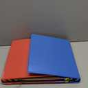 SUNEE 1/2 Inch Binders 3 Ring 6 Pack, 3 Ring Binders Half Inch Clear View PVC-Free (Fit 8.5x11 Inches) for School Binder or Office Binder Supplies, Classic 6 Colors