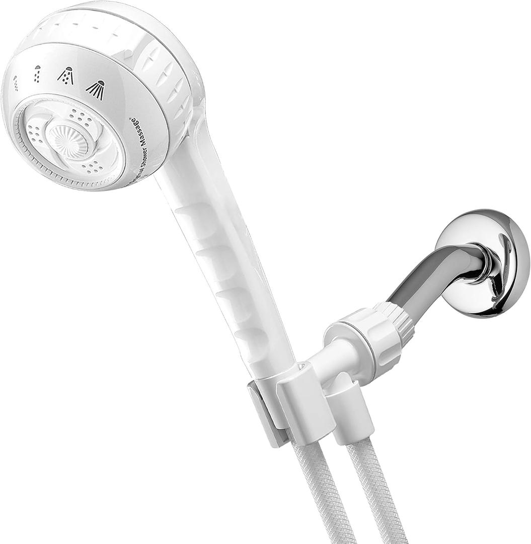 Waterpik SM-451E 1.8 GPM PowerSpray+ Original Shower Massage Shower Head, White (No Size, Just Hose) Waterpik SM-451E 1.8 GPM PowerSpray+ Original Shower Massage Shower Head, White (No Size, Just Hose)