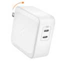 Spigen for 70W Dual USB C Wall Charger, [GaN II] 60W Single Port, PD Fast Charging for MacBook Pro Air iPad USBC Laptop Dell XPS iPhone 17 16 15 14 13 Plus Pro Max