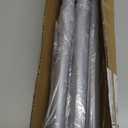 Silver Shower Curtain Rod 31 to 80 Inch,1 Inch Diameter Adjustable Spring Tension Stainless Steel Telescoping Rod,Easy Install,No Rust